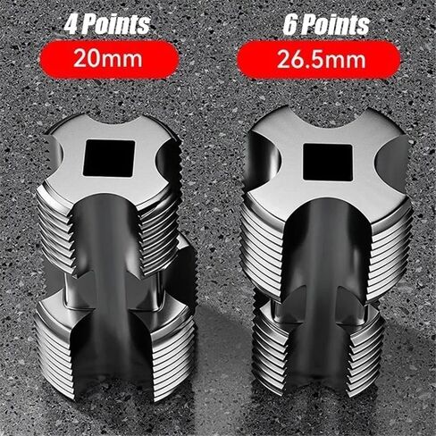 Upgraded 4/6 Point Water Pipe Threader - Hex Shank Electric Drill Tap for Inner Hole Opening in Saudi Arabia