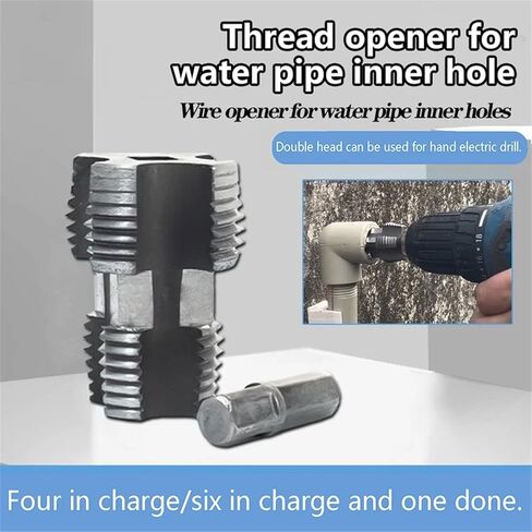 1PC PPR Pipe Thread Tap - 1/2" & 3/4" Dual Head Inner Thread Opener for Water Pipes in Saudi Arabia