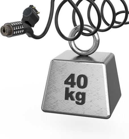 Bike Cable Lock for Electric Bicycles - 5-Digit Resettable Combination Lock, Waterproof and Durable, Ideal for Secure Parking, Easy to Use in Kuwait