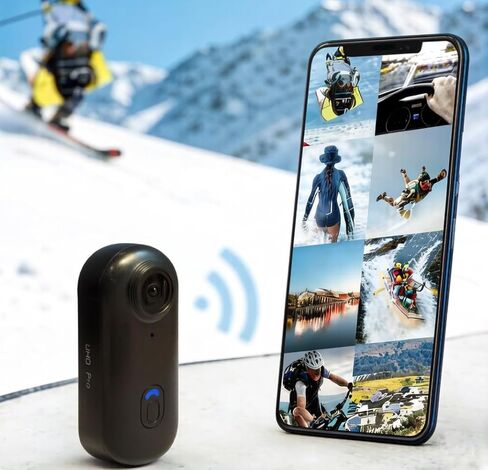 4K Thumb Action Camera - Wearable Hands-Free POV Cam, Ultra-Compact Mini Body Cam Mount Anywhere for Vlogging, Cycling, Travel & Work - Ideal for Vloggers, Cyclists & Outdoor Enthusiasts (64, GB) in Saudi Arabia