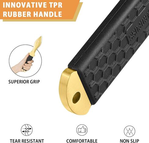 NedFoss Fixed Blade Knife 6Pack, 0.2" Thick Blade, 10" Full Tang Design, Inovative TPR Rubber Handle, 6-IN-1 Sheath for Recreation and Competition in Kuwait