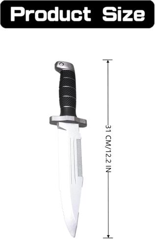 1 PCS Fake Knife Blunt Dagger Prop Foam Training Dagger Knife for Martial Art Training Costume Party Props(12") in Kuwait