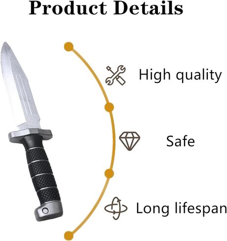 1 PCS Fake Knife Blunt Dagger Prop Foam Training Dagger Knife for Martial Art Training Costume Party Props(12") in Kuwait