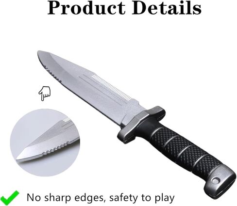1 PCS Fake Knife Blunt Dagger Prop Foam Training Dagger Knife for Martial Art Training Costume Party Props(12") in Kuwait