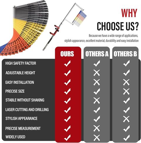 Adjustable Height Vertical Jump Tester, 47.24''-137.8" Wall-Mounted Vertical Jump Measurement Tool, School Gym Verticals Jumps Trainer Training Equipment, Verticals Jumps Tester Outdoor Use in Kuwait