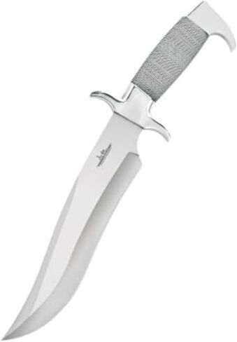 سكين جيل هيبن هايلاندر باوي | شفرة من الفولاذ المقاوم للصدأ 8 3/4 بوصة 420 | 13 1/2 بوصة بشكل عام | يتضمن غمد حزام جلدي فاخر in Kuwait