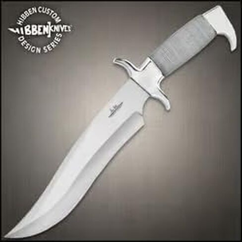 سكين جيل هيبن هايلاندر باوي | شفرة من الفولاذ المقاوم للصدأ 8 3/4 بوصة 420 | 13 1/2 بوصة بشكل عام | يتضمن غمد حزام جلدي فاخر in Kuwait