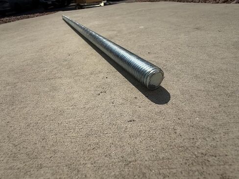 3/4" x 3 ft Threaded Rod - Galvanized (Zinc Plated) - 10 Threads Per Inch - Sandbaggy (3/4" x 3 ft, 2, Count) in Saudi Arabia