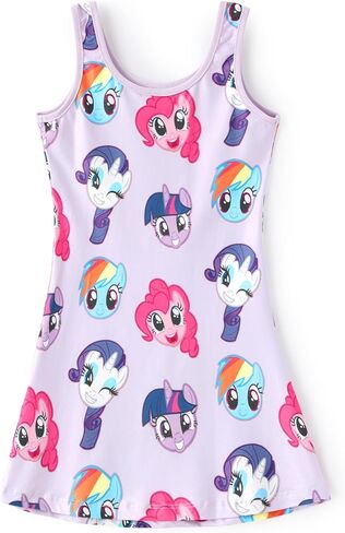 My Little Pony Girls Dress, Unicorn & Rainbow Print Sleeveless Casual Style Summer Sundress, Party & Playdate Outfit A-Line in Saudi Arabia