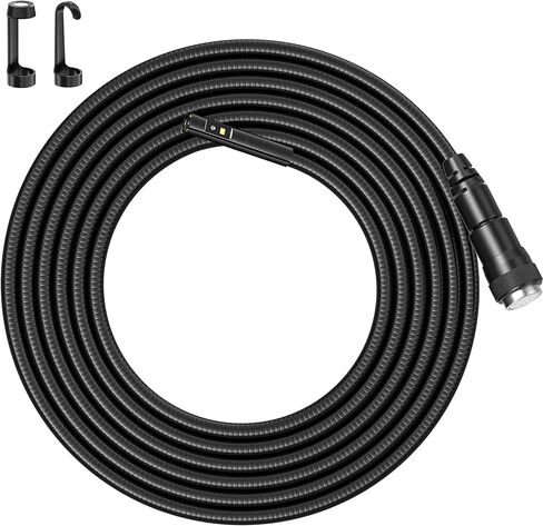 Teslong Endoscope Replacement Cable with Light, Dual Lens Inspection Camera 8mm/0.31inch Waterproof Probe Compatible with NTS500, NTS300(10FT) in Saudi Arabia