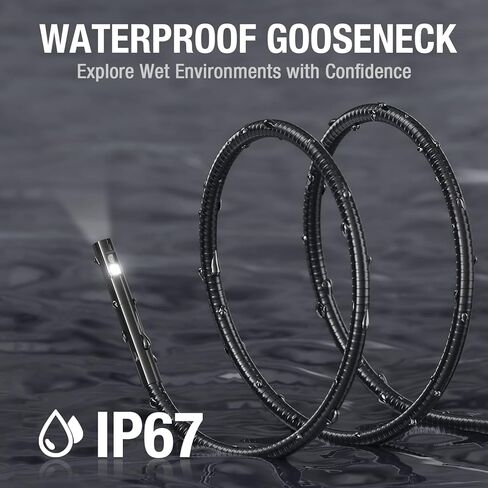 Teslong Endoscope Replacement Cable with Light, Dual Lens Inspection Camera 8mm/0.31inch Waterproof Probe Compatible with NTS500, NTS300(10FT) in Saudi Arabia