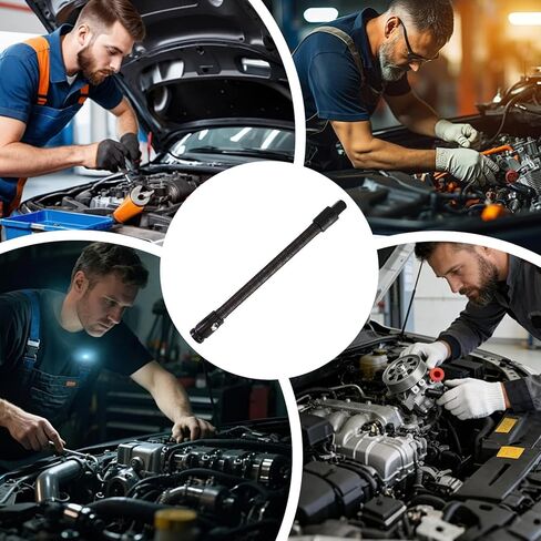 Flexible Shaft Extension Bar - 1/2 Inch,Ratchet Extension Bar,Spring-Loaded Adapter Electric Drill Tight Space Automotive DIY Project Electric Drill Tight Space Automotive DIY Project in Kuwait