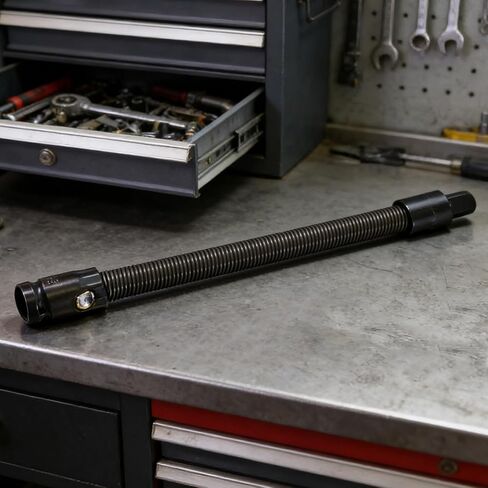 Flexible Shaft Extension Bar - 1/2 Inch,Ratchet Extension Bar,Spring-Loaded Adapter Electric Drill Tight Space Automotive DIY Project Electric Drill Tight Space Automotive DIY Project in Kuwait