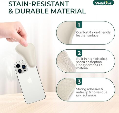 Welnove Metatarsal Pads for Women Men - T-Shape - 4 Pairs Leather Ball-of-Foot Honeycomb Cushions - Soft Ball of Foot Pads for Metatarsalgia, Morton’s Neuroma, Fit for High Heels, Shoes - Gray in Saudi Arabia