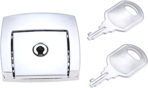 46 * 45mm Lock Metal Toggle Hasp Latch +Double Keys Silver Hardware 1Pcs in Saudi Arabia