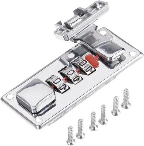 Password Lock Latch Wooden Box Fixed Locks Furniture Hardware with Screws 2Pcs in Saudi Arabia