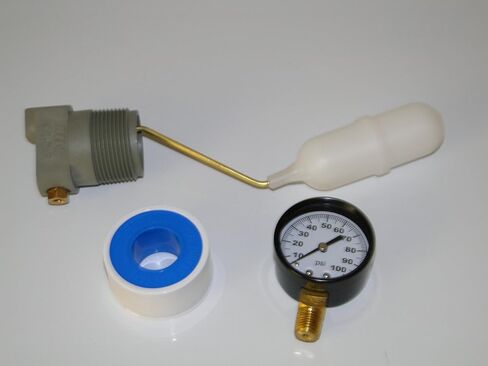 BOSHART (BII) BRAND/NO LEAD/DEEP WELL AIR VOLUME CONTROL VALVE + PRESSURE GAUGE + TEFLON TAPE KIT in Kuwait
