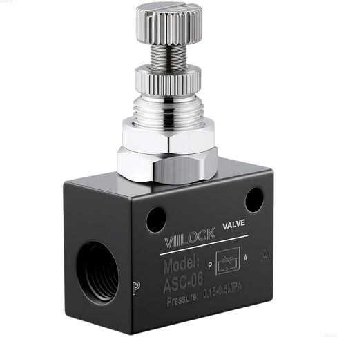 Pneumatic Air Flow Control Valve, PT1/4 Speed Regulating One-Way Throttle Valve ASC-08 in Kuwait