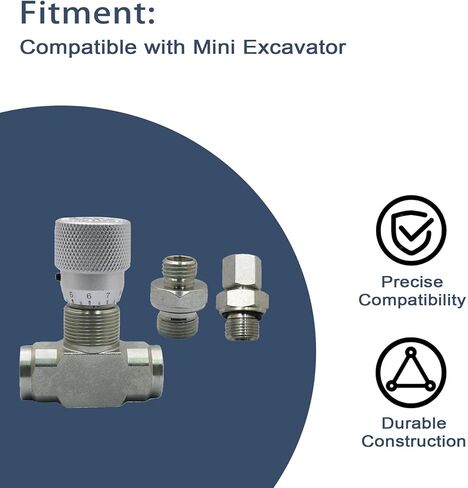 FZJDSD STB-G3/8 3/8" L08 Hydraulic Flow Control Valve Compatible with Mini Excavator in Saudi Arabia