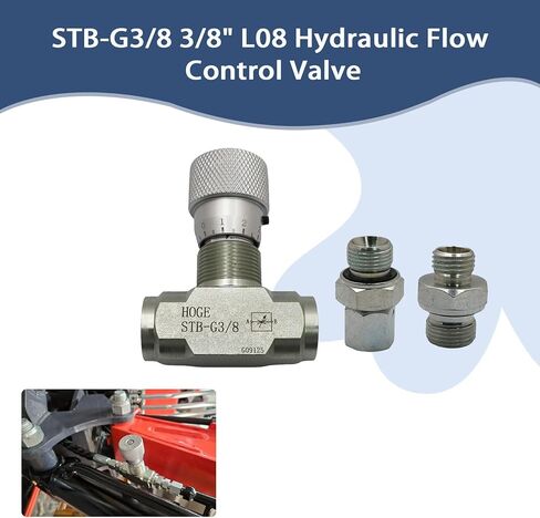 FZJDSD STB-G3/8 3/8" L08 Hydraulic Flow Control Valve Compatible with Mini Excavator in Saudi Arabia