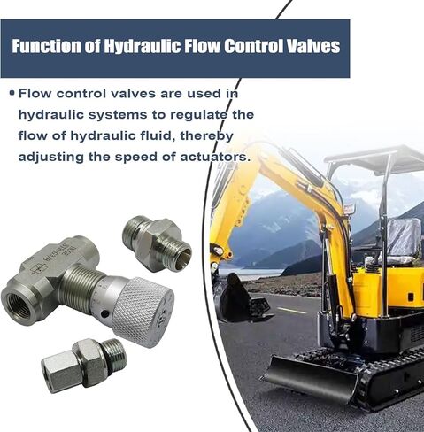 FZJDSD STB-G3/8 3/8" L08 Hydraulic Flow Control Valve Compatible with Mini Excavator in Saudi Arabia