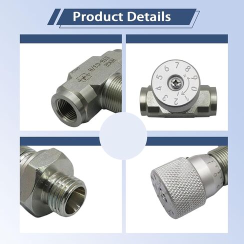 FZJDSD STB-G3/8 3/8" L08 Hydraulic Flow Control Valve Compatible with Mini Excavator in Saudi Arabia