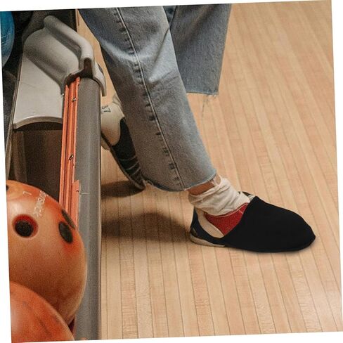 Bowling Shoe Slider Cover Shoe Cup Cover Bowling Accessories Slide Design for Bowlers Black in Saudi Arabia