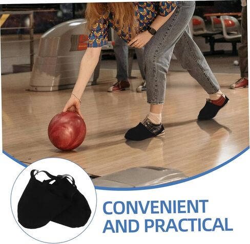 Bowling Shoe Slider Cover Shoe Cup Cover Bowling Accessories Slide Design for Bowlers Black in Saudi Arabia
