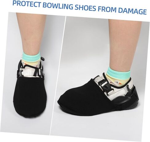2-Pack Non-Slip Bowling Shoe Covers Sturdy Cloth Bowling Shoe Sliders for Men and Women Essential Accessories for Indoor and Outdoor Use in Kuwait