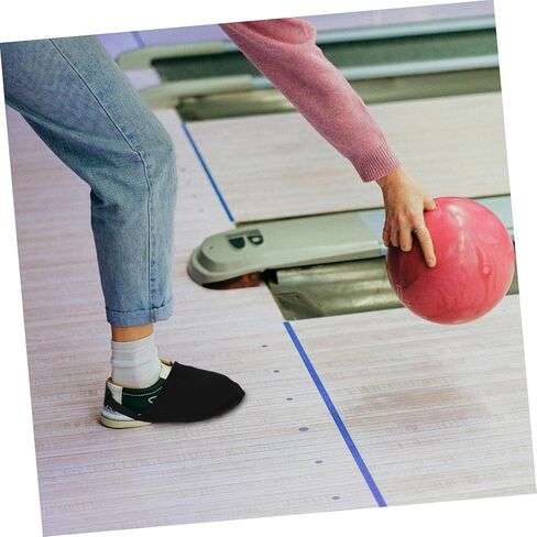 2-Pack Non-Slip Bowling Shoe Covers Sturdy Cloth Bowling Shoe Sliders for Men and Women Essential Accessories for Indoor and Outdoor Use in Kuwait