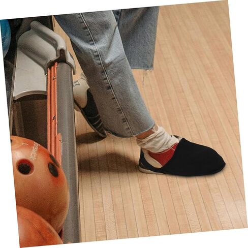2-Pack Non-Slip Bowling Shoe Covers Sturdy Cloth Bowling Shoe Sliders for Men and Women Essential Accessories for Indoor and Outdoor Use in Kuwait
