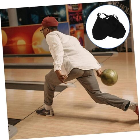 2-Pack Non-Slip Bowling Shoe Covers Sturdy Cloth Bowling Shoe Sliders for Men and Women Essential Accessories for Indoor and Outdoor Use in Kuwait