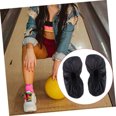 Bowling Shoe Covers Non-Slip Water-Resistant Protector for Indoor Use 1 Pair Waterproof Dustproof Shoe Cover for Adults in Saudi Arabia