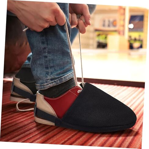 Kisangel 1Pair Bowling Shoe Covers with Elastic Straps of Protective Shoe Sliders for Women and Men for Casual Bowlers and Professionals Enhances Comfort and Stability Black in Saudi Arabia