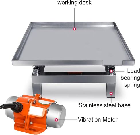 Concrete Vibrating Table - Electric Vibration Platform - Vibration Test Bench,Optional 10/20kg Load Capacity-for Remove Bubbles/Shake The Precipitate (35 * 35cm) in Saudi Arabia