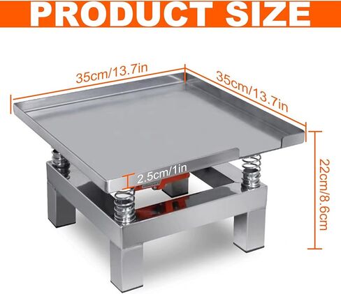 Concrete Vibrating Table - Electric Vibration Platform - Vibration Test Bench,Optional 10/20kg Load Capacity-for Remove Bubbles/Shake The Precipitate (35 * 35cm) in Saudi Arabia