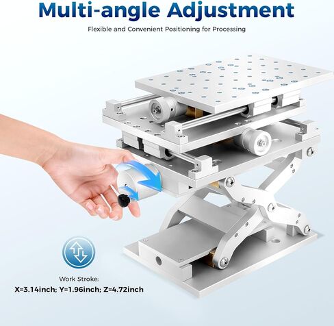 منضدة عمل ثلاثية الأبعاد قابلة للتعديل - طاولة آلة النقش بالليزر، منصة عمل متعددة الاستخدامات لتحديد المواقع بدقة، ووضع العلامات، والمشروعات اليدوية، وتصميم الرفع لتعزيز الاستقرار in Kuwait