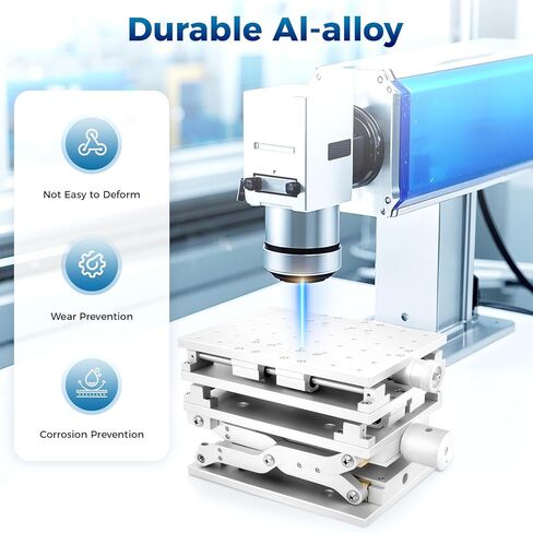 منضدة عمل ثلاثية الأبعاد قابلة للتعديل - طاولة آلة النقش بالليزر، منصة عمل متعددة الاستخدامات لتحديد المواقع بدقة، ووضع العلامات، والمشروعات اليدوية، وتصميم الرفع لتعزيز الاستقرار in Kuwait