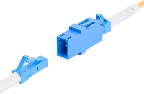 LC Coupler Tin - 10 Pack - Single Mode LC Fiber Couplers Set. LCUPC Fiber Adapters are Pre-Cleaned & Extend LCUPC Optical Cables. Connects SM Simplex or Duplex Cables in Kuwait