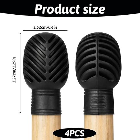 4 Pack Drum Dampeners, Drum Mutes, Drummer Accessories, Silent Practice Tips for Noise Reduction, Stick Protection, And Universal Fit in Kuwait