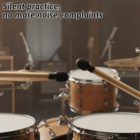 4 Pack Drum Dampeners, Drum Mutes, Drummer Accessories, Silent Practice Tips for Noise Reduction, Stick Protection, And Universal Fit in Kuwait