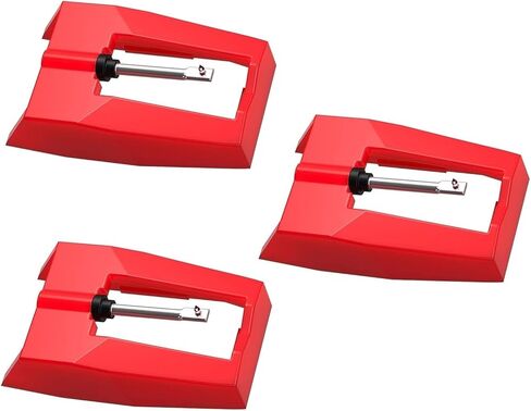 3 Pack Vinyl Record player Needle With Cartridge Universal Turntable Cartridge Record Player Needle Replacement Stylus Needles for Vinyl Record Player LP Phonograph in Kuwait