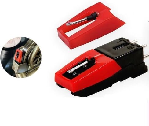 3 Pack Vinyl Record player Needle With Cartridge Universal Turntable Cartridge Record Player Needle Replacement Stylus Needles for Vinyl Record Player LP Phonograph in Kuwait