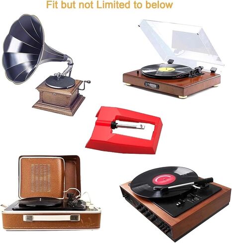 3 Pack Vinyl Record player Needle With Cartridge Universal Turntable Cartridge Record Player Needle Replacement Stylus Needles for Vinyl Record Player LP Phonograph in Kuwait