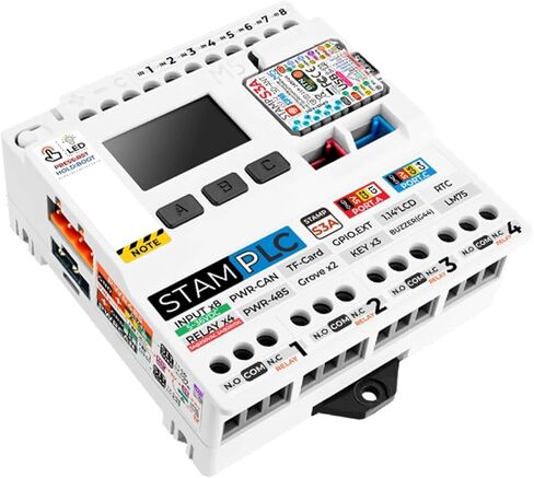 M5Stack Official M5stamp PLC Controller with M5stampS3 - Programmable Logic Control Module for Industrial Automation in Saudi Arabia