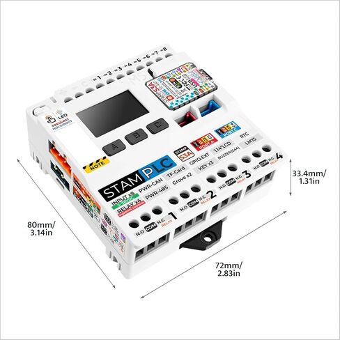 M5Stack Official M5stamp PLC Controller with M5stampS3 - Programmable Logic Control Module for Industrial Automation in Saudi Arabia