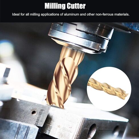High Performance Tungsten Steel Milling Cutter, Round Shank, Wear , Ergonomic Design, Ideal for Non Ferrous Materials Like Aluminum in Saudi Arabia