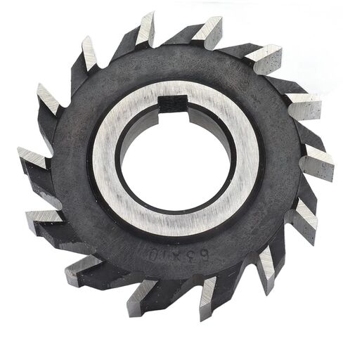 Milling Cutter High Speed Steel 14 Teeth, Face Mill Disc for Punching Drilling, Accurate Processing, Fine Workmanship, Glossy Surface, 63x10mm Size in Kuwait