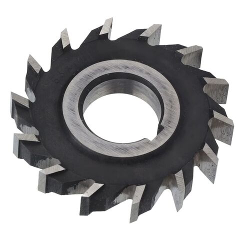 Milling Cutter High Speed Steel 14 Teeth, Face Mill Disc for Punching Drilling, Accurate Processing, Fine Workmanship, Glossy Surface, 63x10mm Size in Kuwait