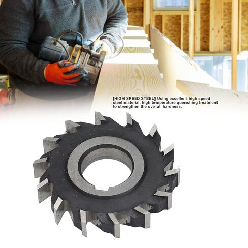 Milling Cutter High Speed Steel 14 Teeth, Face Mill Disc for Punching Drilling, Accurate Processing, Fine Workmanship, Glossy Surface, 63x10mm Size in Kuwait